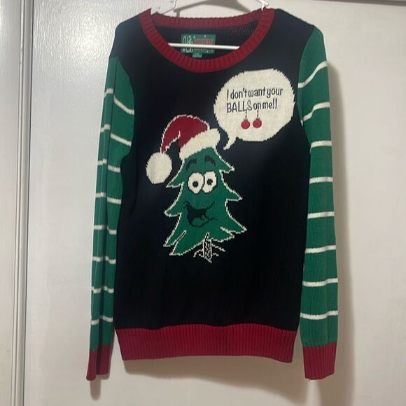 Other - Ugly Christmas sweater I don’t want your balls on me size small